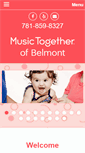 Mobile Screenshot of musictogetherofbelmont.com